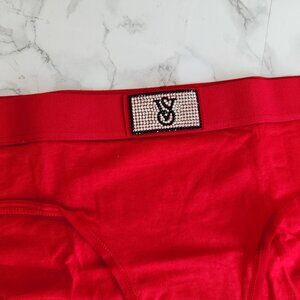 VS Logo Cotton Shine Patch Hiphugger Panty
